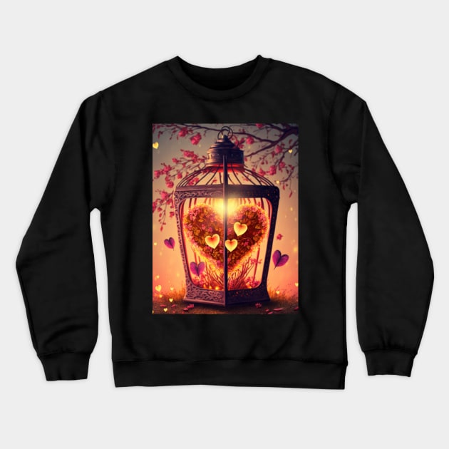 Love lantern Crewneck Sweatshirt by MorningPanda